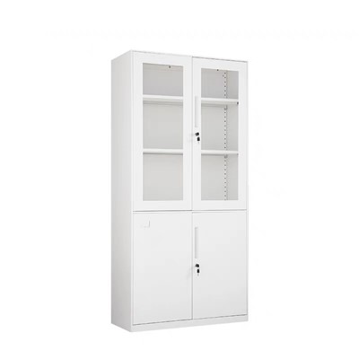 华豫汇阳 HYHY-124 文件柜900*390*1850mm通体文件柜通体玻璃文件柜双开门文件柜钢制文件柜书柜玻璃柜